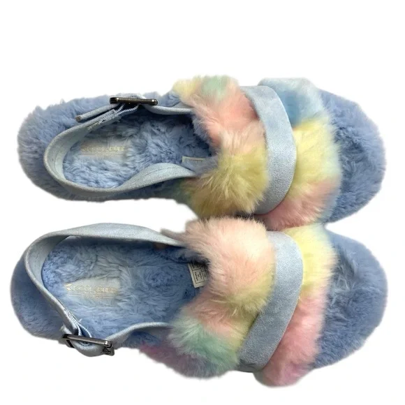 Koolaburra by UGG Fuzz'd Out Adjustable Slide Sandals Sling Back 8 - Picture 2 of 11